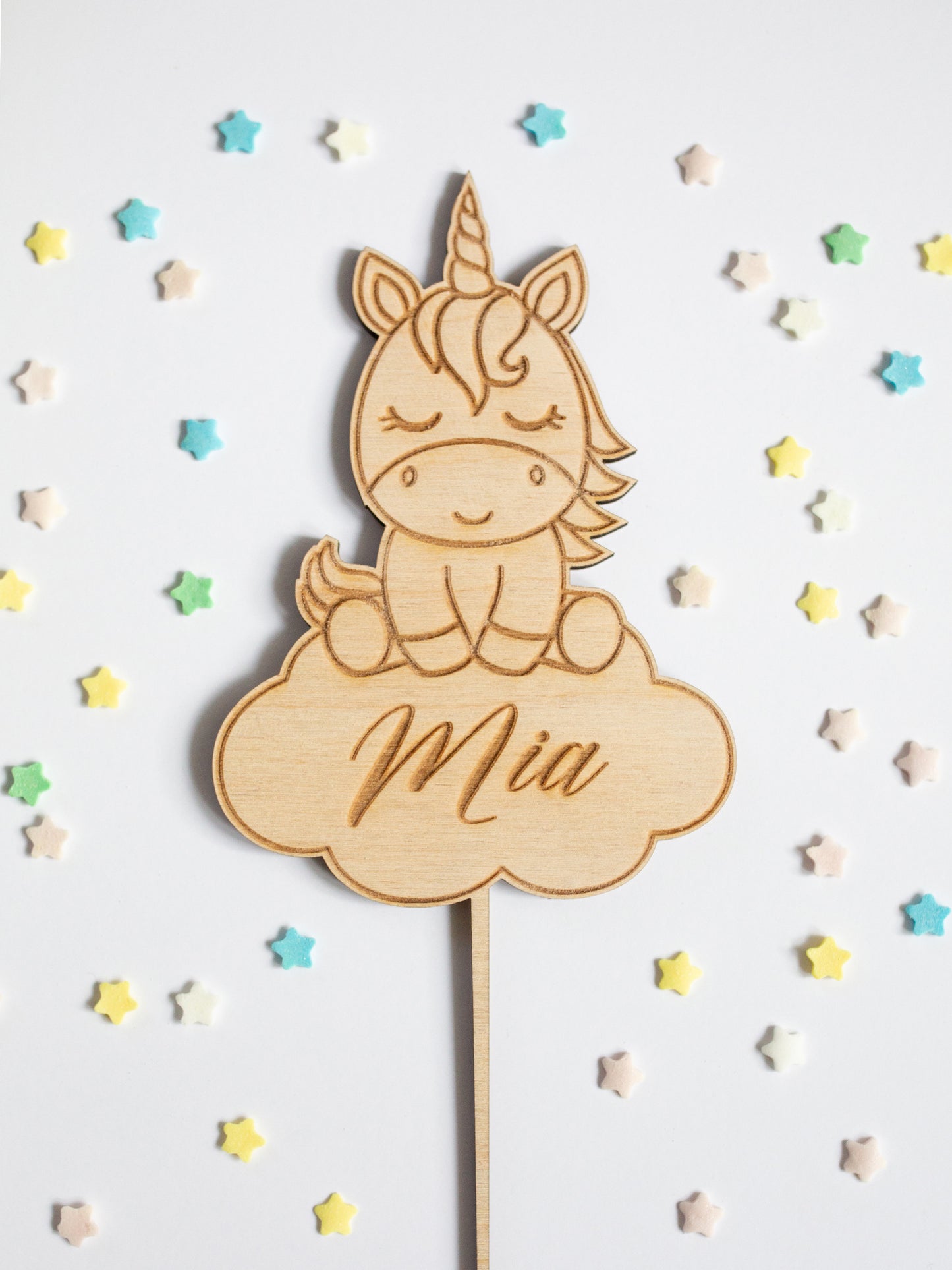 Cake Topper Einhorn