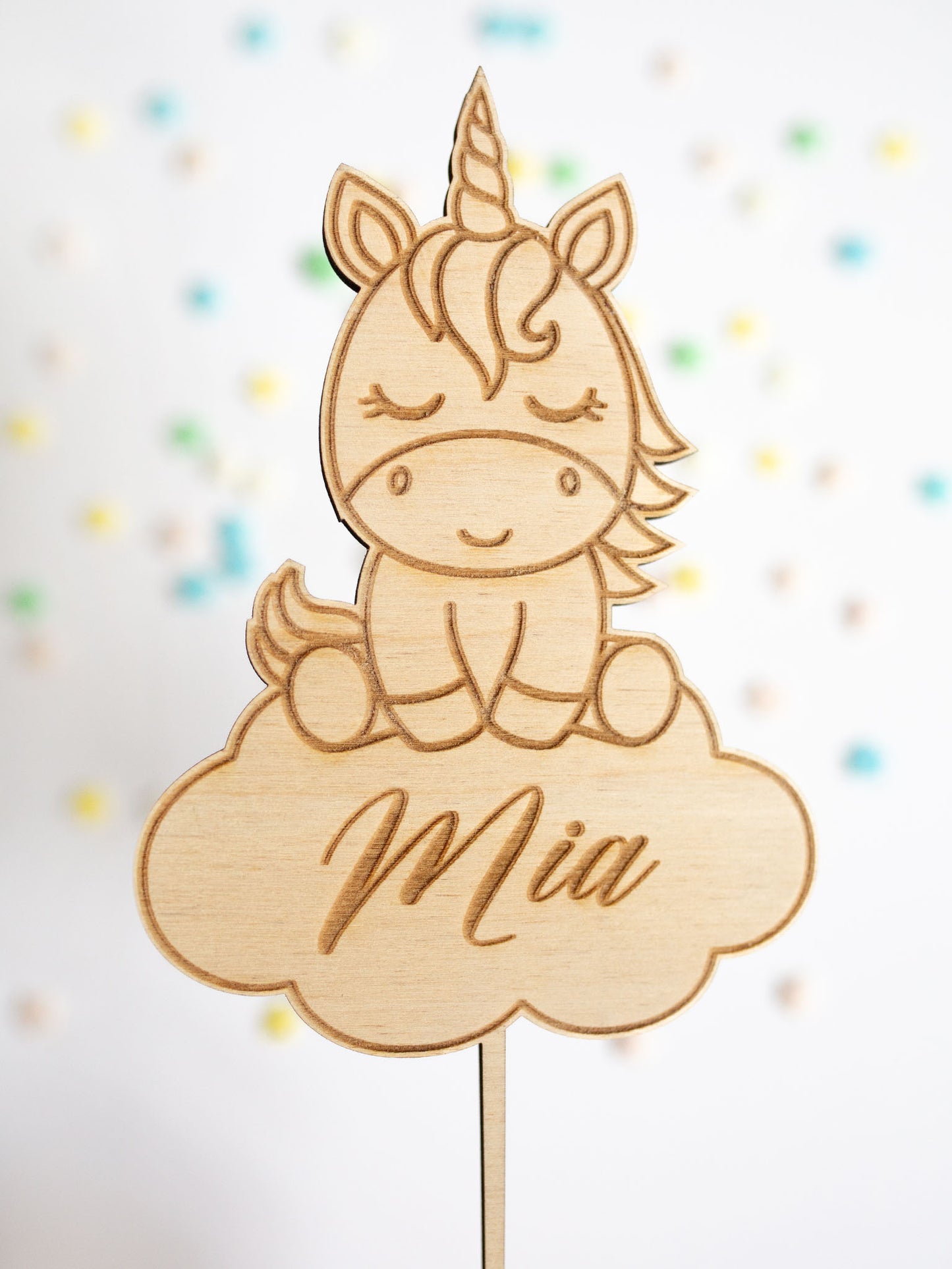 Cake Topper Einhorn