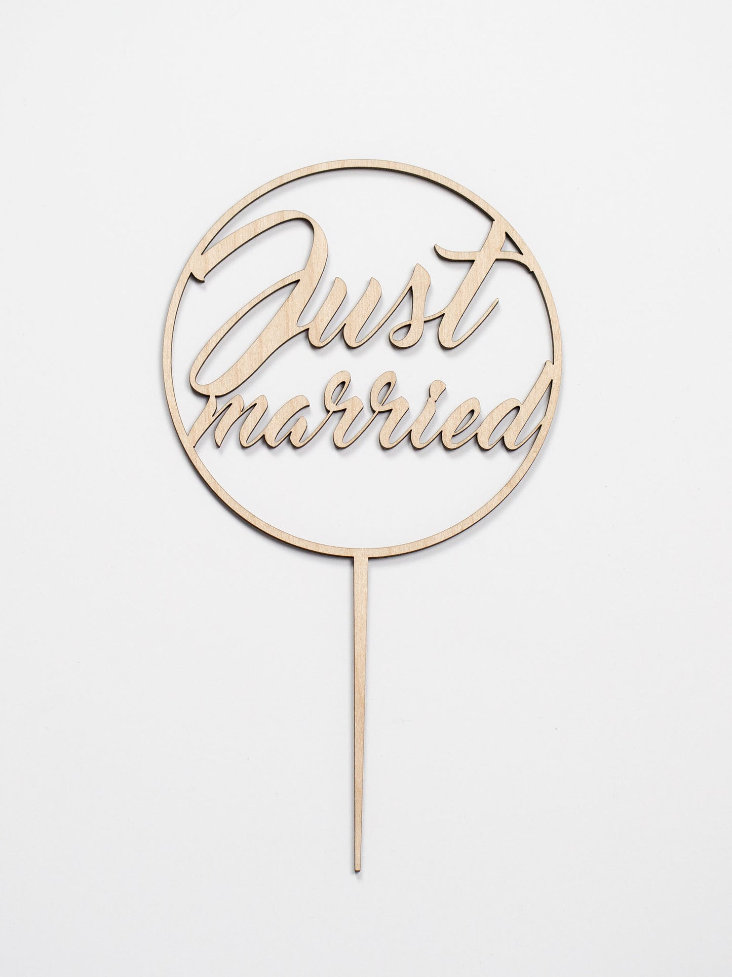 Cake-Topper-Just-married-rund-4